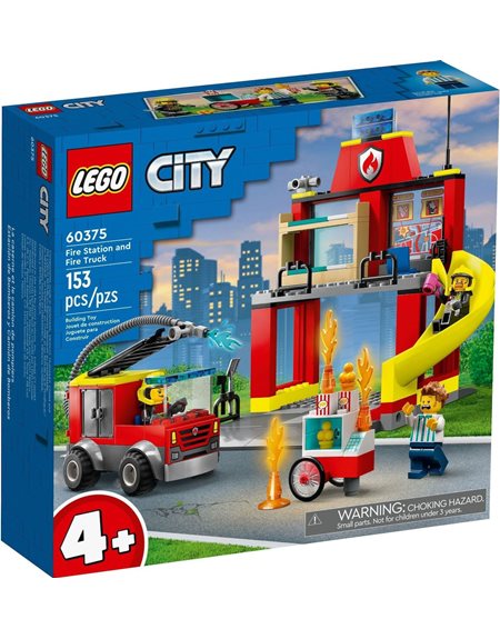 Lego City Fire Station and Fire Engine - 60375