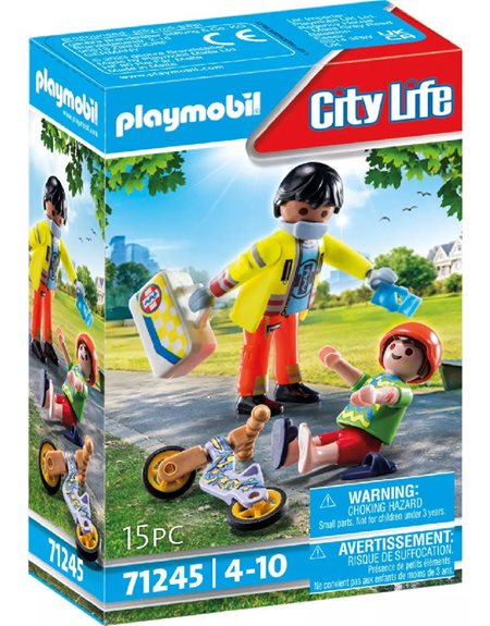 Playmobil City Διασωστης Και Παιδακι - 71245