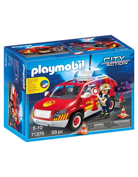 Playmobil City Life Οχημα Αρχιπυραρχου Με Φαρο Και Σειρηνα - 71375