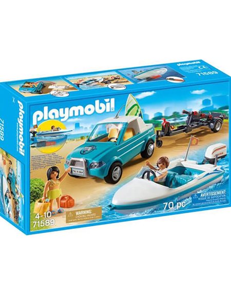 Playmobil Οχημα Με Ταχυπλοο Και Υποβρυχιο Μοτερ - 71589