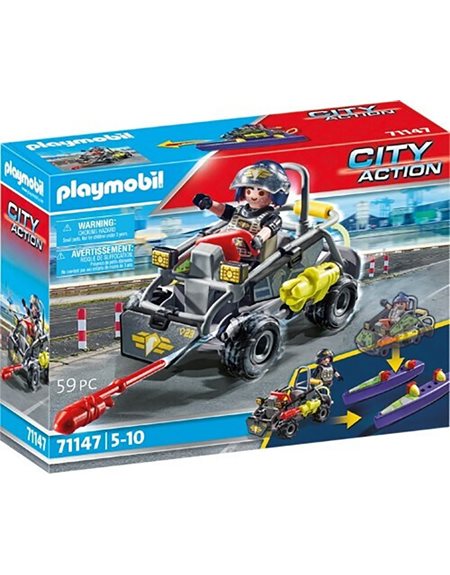 Playmobil City Action Αμφιβιο Οχημα Ειδικων Δυναμεων - 71147