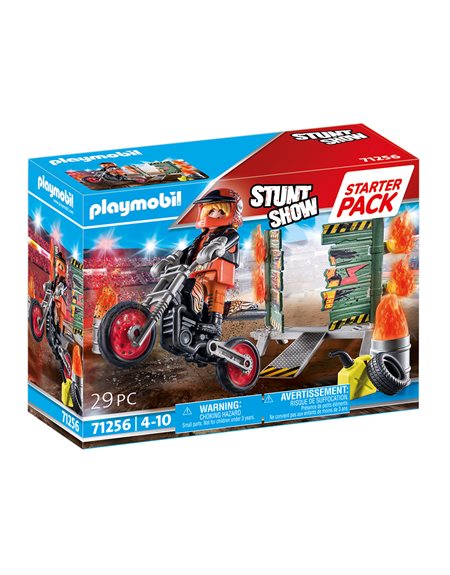 Playmobil Stunt Show Starter Pack Ακροβατικα Με Μηχανη Motorcross - 71256