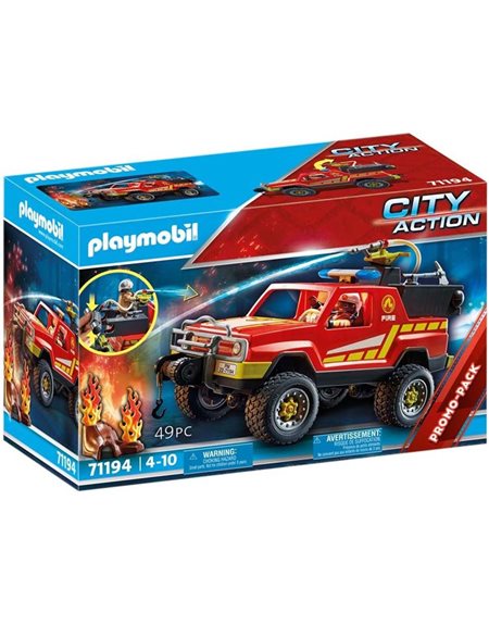 Playmobil City Action Πυροσβεστικο Οχημα Υποστηριξης - 71194