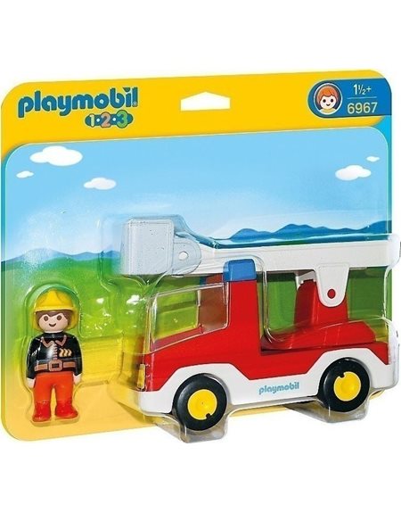 Playmobil Πυροσβεστης Με Κλιμακοφορο Οχημα - 6967