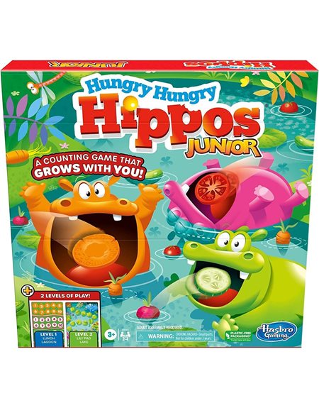 Hasbro Επιτραπεζιο Παιχνιδι Hungry Hungry Hippos Junior - F6645
