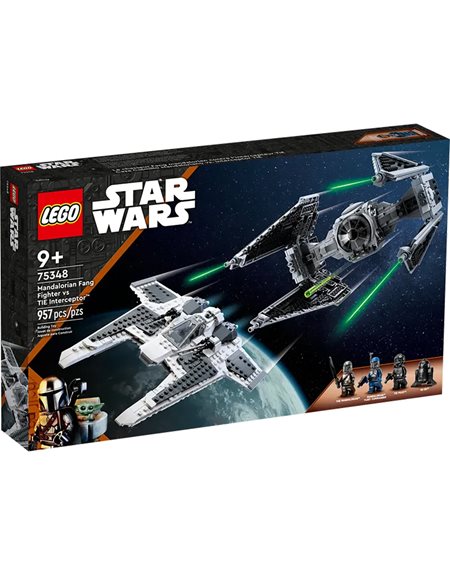 Lego Star Wars Mandalorian Fang Fighter Vs TIE Interceptor - 75348