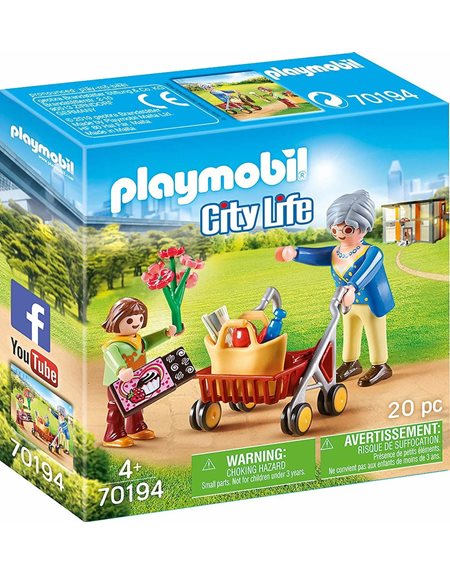 Playmobil City Life Γιαγιά Με Εγγονή - 70194