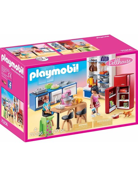 Playmobil Dollhouse Κουζίνα Κουκλόσπιτου - 70206