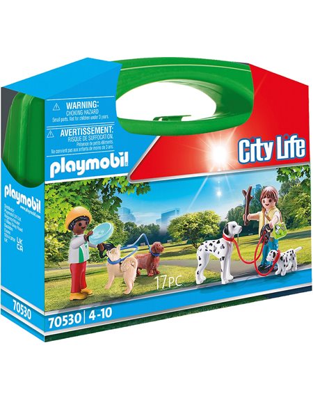 Playmobil City Life Βαλιτσάκι Βόλτα Με Σκυλάκια - 70530