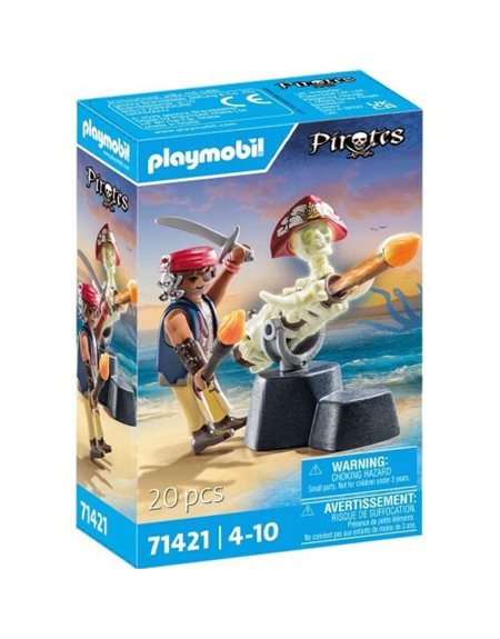 Playmobil Πειρατής Με Κανόνι - 71421