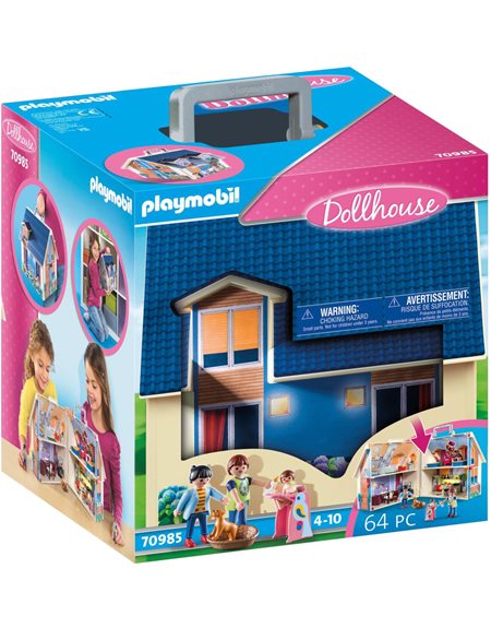 Playmobil Dollhouse Μοντέρνο Κουκλόσπιτο-Βαλιτσάκι - 70985