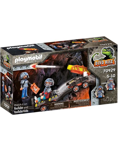 Playmobil Dino Rise Μαχητές Με Όχημα Μεταφοράς Πυραύλων - 70929