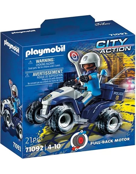 Playmobil City Action Αστυνομικος Με Γουρουνα 4x4 - 71092