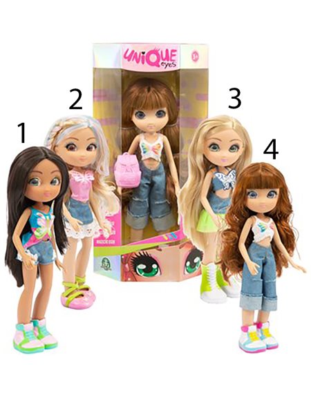 Unique Eyes Βασικη Κουκλα Πεταλουδα 4 Σχεδια – 1 τμχ (MYM44000)