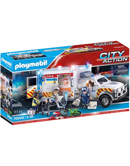 Playmobil City Action Οχημα Πρωτων Βοηθειων - 70936