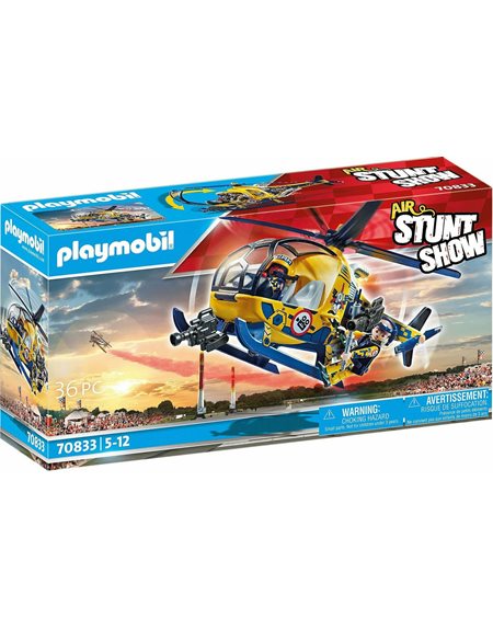 Playmobil Air Stunt Show Ελικοπτερο Με Κινηματογραφικο Συνεργειο - 70833