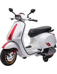 Ηλεκτροκίνητη Μηχανή Piaggio Vespa Sprint Racing 60s Original License 12V - Λευκή | Skorpion Wheels - 5245052 Skorpion Wheels Παιδικές Mηχανές