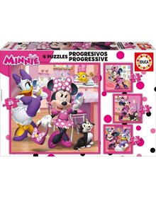 Παζλ Educa Minnie 4 Σε 1 - 17630 Educa Παιδικά Puzzle