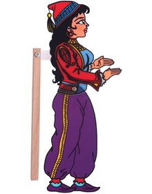 Φιγουρα Θεατρου Σκιων Βεζυροπουλα - 110 Καλαντζής Κουκλοθέατρο