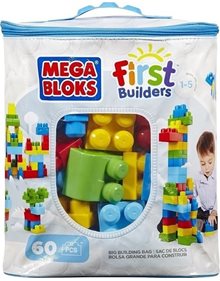 Fisher Price Mega Bloks Τουβλακια Σε Τσαντα 60pcs - DCH55 Fisher Price Τουβλάκια