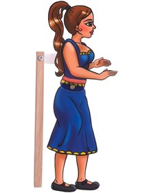 Φιγουρα Θεατρου Σκιων Η Κοπελα - 113 Καλαντζής Κουκλοθέατρο