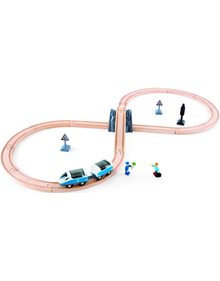 Ξυλινο Τρενο Hape Railway Safety Set Με Σηματα - E3729A Hape Τρένα