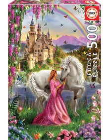 Παζλ Educa Fairy And Unicorn 500pcs - 17985 Educa Παιδικά Puzzle