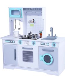Ξυλινη Παιδικη Κουζινα Stella Με Ψυγειο Και Πλυντηριο - 61148 Gerardo's Toys Κουζίνες