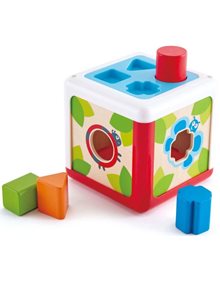 Hape Early Explorer Ξυλινο Shape Sorting Box - Garden - E0507 Hape Παιχνίδια Δραστηριοτήτων