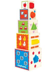 Hape Early Explorer Ξυλινη Πυραμιδα Με Κυβους - E0413 Hape Παιχνίδια Δραστηριοτήτων