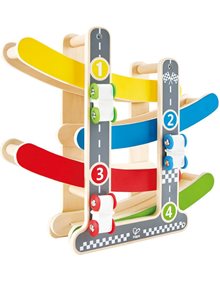 Ξυλινη Πιστα Hape Early Explorer Fast Flip Racetrack - E0438A Hape Παιχνίδια Δραστηριοτήτων