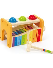 Ξυλόφωνο Hape Early Melodies Pound And Tap Bench - E0305AG53 Hape Παιχνίδια Δραστηριοτήτων