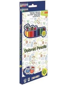 The Littlies Ξυλομπογιες Wood Free 12Τμχ - 646756 The Littlies Ξυλομπογιές