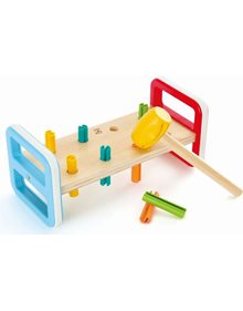 Ξύλινο Hape Early Explorer Σετ Σφηνώματα Rainbow Pounder - 0506 Hape Παιχνίδια Δραστηριοτήτων