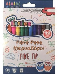 Μαρκαδοροι The Littlies Λεπτοι 12Τμχ - 000646032 The Littlies Μαρκαδόροι
