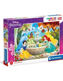 Παζλ 60pcs Πριγκίπισσες Disney - Super Color | Clementoni - 1200-26064 Clementoni Παιδικά Puzzle
