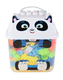 Παιδικά Τουβλάκια Σε Κουτί Πάντα 125Τμχ - 70721652 BlablaToys D.I Τουβλάκια