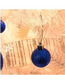 Χριστουγεννιάτικες Μπάλες Σετ 12Τμχ Με Glitter 2,5εκ Μπλε - 53168-6 V. Christakopoulos Χριστουγεννιάτικα Είδη