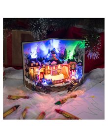 Χριστουγεννιατικο Διακοσμητικο Βιβλιο Με LED, Μουσικη Και Κινηση - 98322 V. Christakopoulos Χριστουγεννιάτικα Είδη