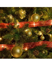 Χριστουγεννιάτικες Μπάλες (4cm) | Σετ 6 Τεμ. - Χρυσό Glitter - 53182-2 V. Christakopoulos Χριστουγεννιάτικες Μπάλες