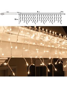 300 Λαμπάκια LED Σταλακτίτης (6m) - Λευκό (8 Προγράμματα) - 75022 Alexandros Iliadis Χριστουγεννιάτικα Λαμπάκια