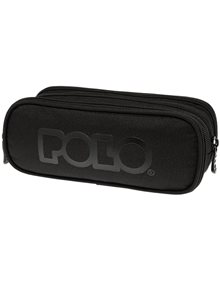 Polo Κασετίνα Triple Box Μαύρη - 9370052000 Polo Σχολικές Κασετίνες