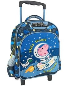 Παιδικο Σακιδιο Τρολει Νηπιου George Space Travel - 482699 Must Τσάντες Τρόλεϊ
