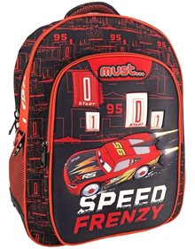 Σακιδιο Πλατης Δημοτικου Cars Speed Frenzy 2022 - 000562957 Must Τσάντες Δημοτικού