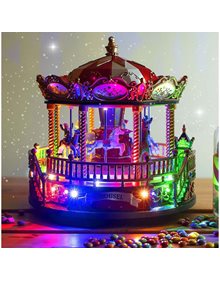 Χριστουγεννιατικο Μουσικο Καρουσελ Με Led - 98329 V. Christakopoulos Χριστουγεννιάτικη Διακόσμηση