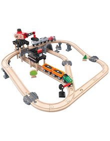 Ξυλινο Σετ Hape Railway Mining Loader Set - E3756 Hape Τρένα