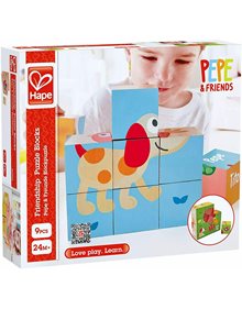 Ξυλινο Παζλ 9pcs Hape Pepe & Friends Friendship - E0452 Hape Παιδικά Puzzle