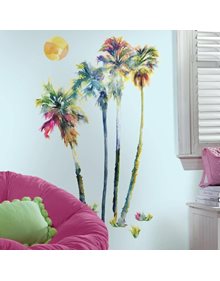 Παιδικο Αυτοκολλητο Τοιχου Πολυχρωμοι Φοινικες - RΜΚ2782 RoomMates Αυτοκόλλητα Τοίχου