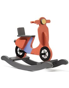 Ξυλινο Κουνιστο Σκουτερ Kids Concept Πορτοκαλι Σκουριας - 1000721 Kids Concept Κουνιστά Παιχνίδια