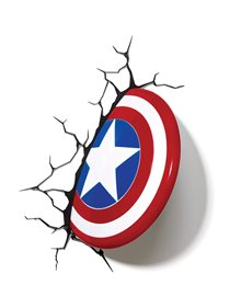 3D Φωτιστικό Captain America - Shield | Marvel - 49463 The Source Παιδικά Φωτιστικά